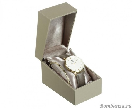 Часы Qudo, Eterni, 802513 BR/G. Браслет в подарок
